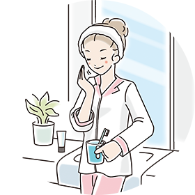 朝のお出かけ前